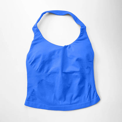 Acteline™ Longline Halter Top – Padded Support for Every Move