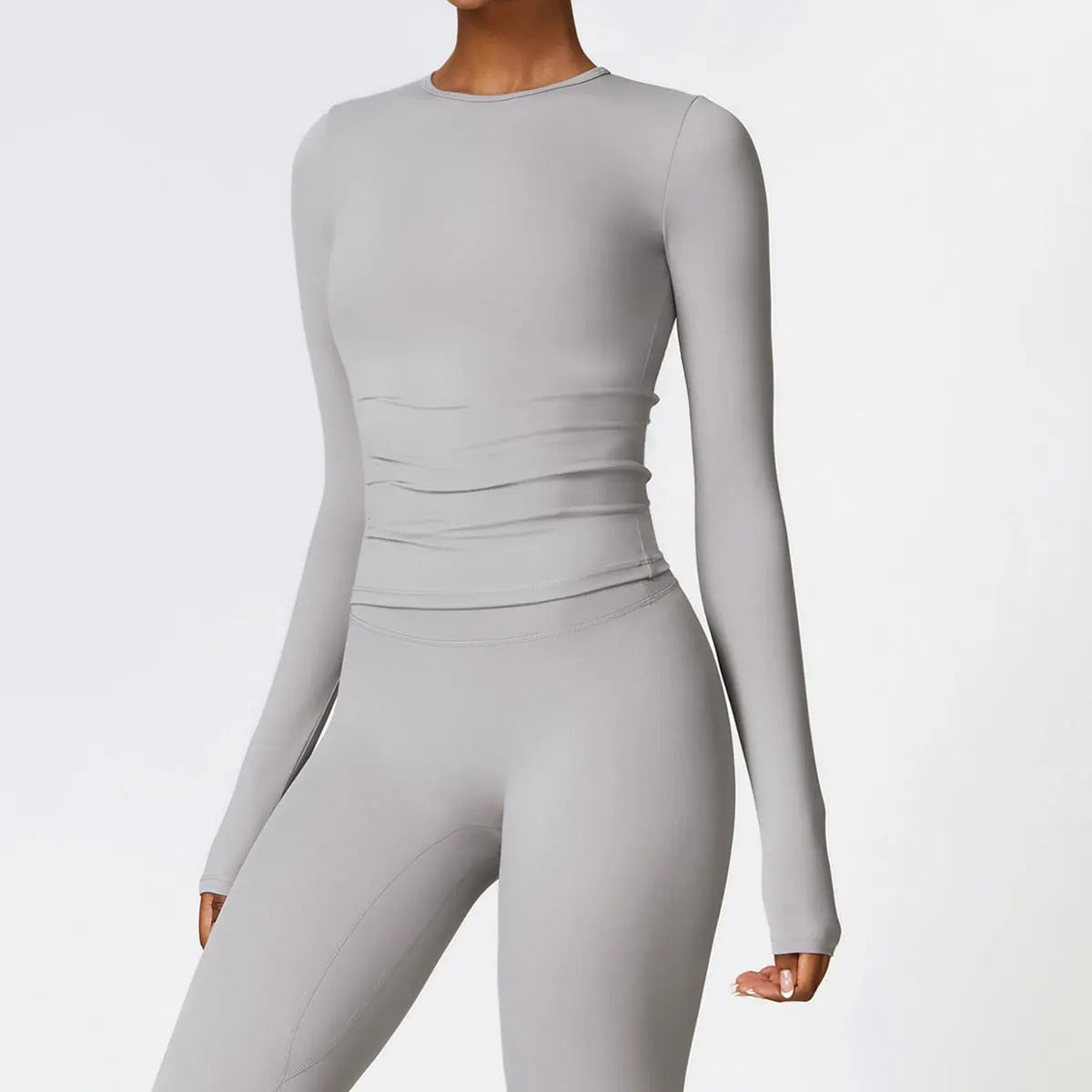 Acteline™ Women's Quick-Dry Long Sleeve Yoga Top – Slim Fit Performance Shirt