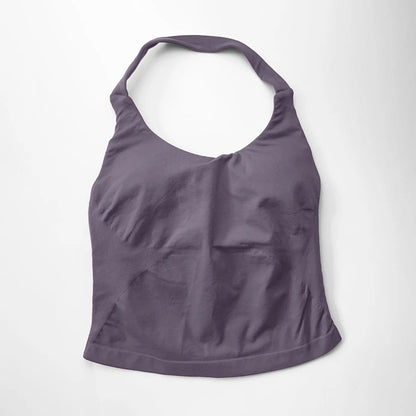 Acteline™ Longline Halter Top – Padded Support for Every Move